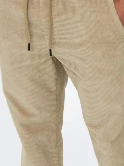 ONSLINUS Cordfløyelsbukser med tapered fit