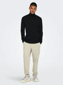 ONSLINUS Cordfløyelsbukser med tapered fit
