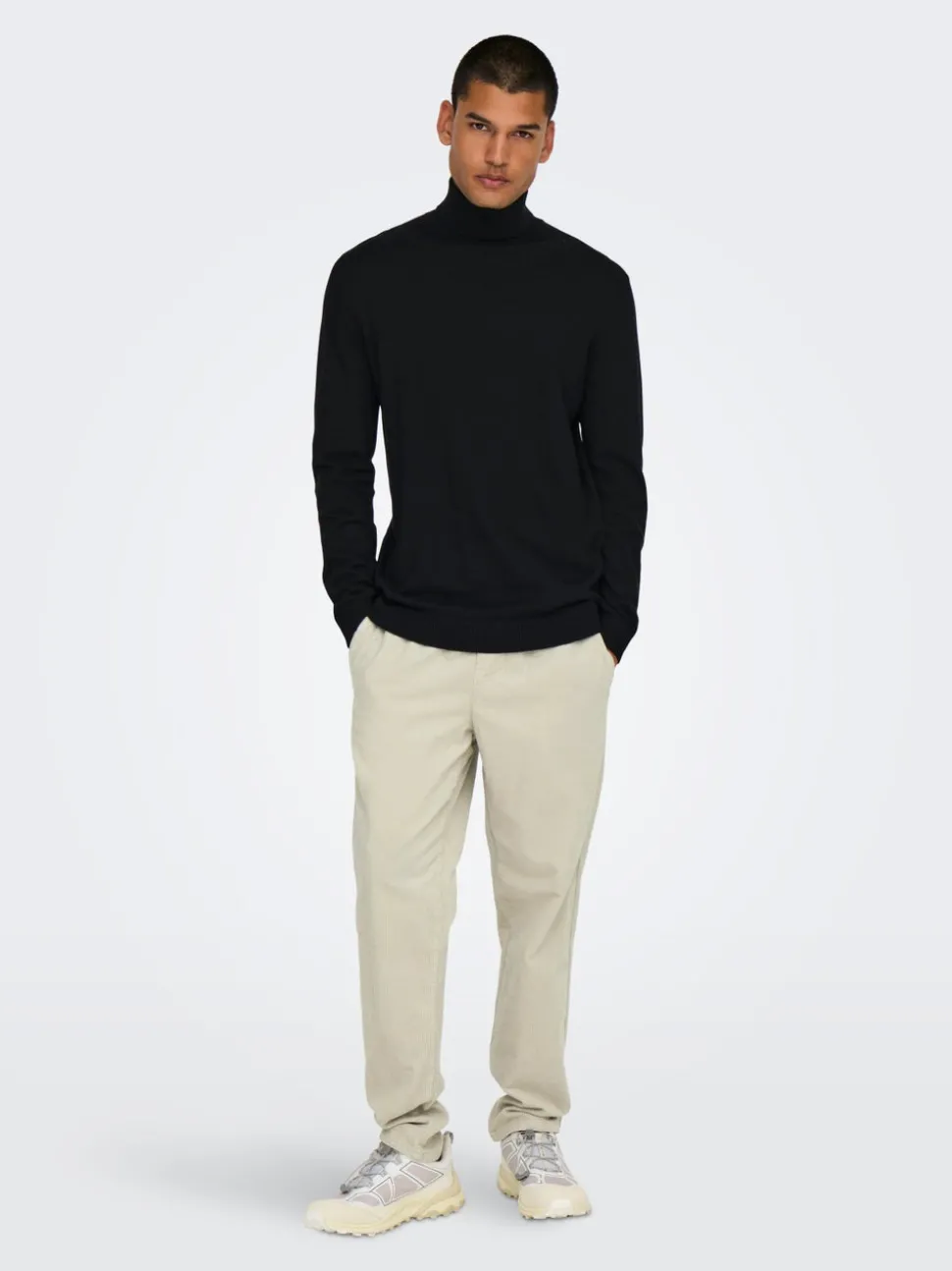 ONSLINUS Cordfløyelsbukser med tapered fit