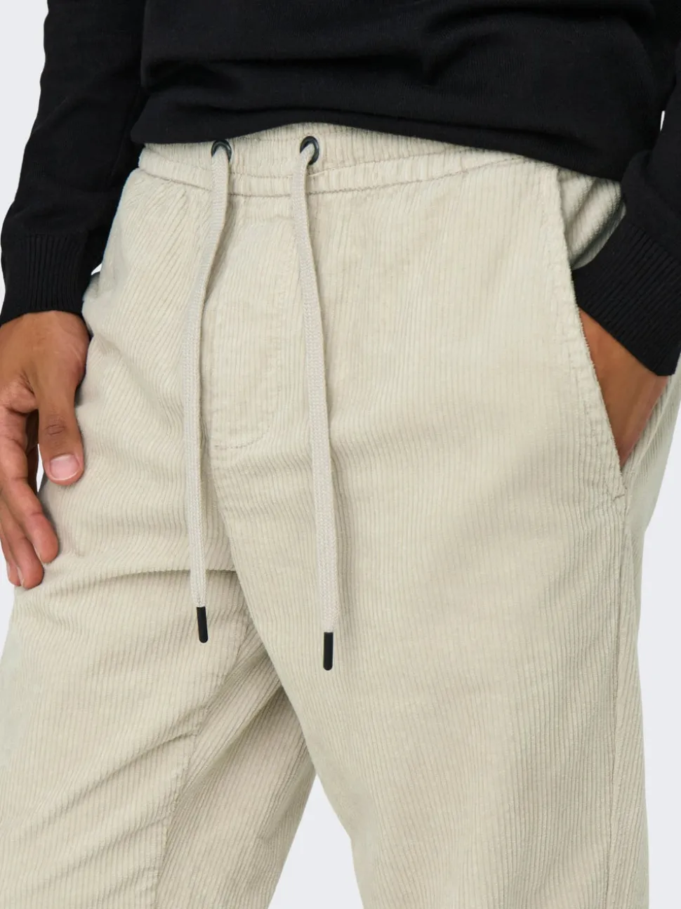 ONSLINUS Cordfløyelsbukser med tapered fit