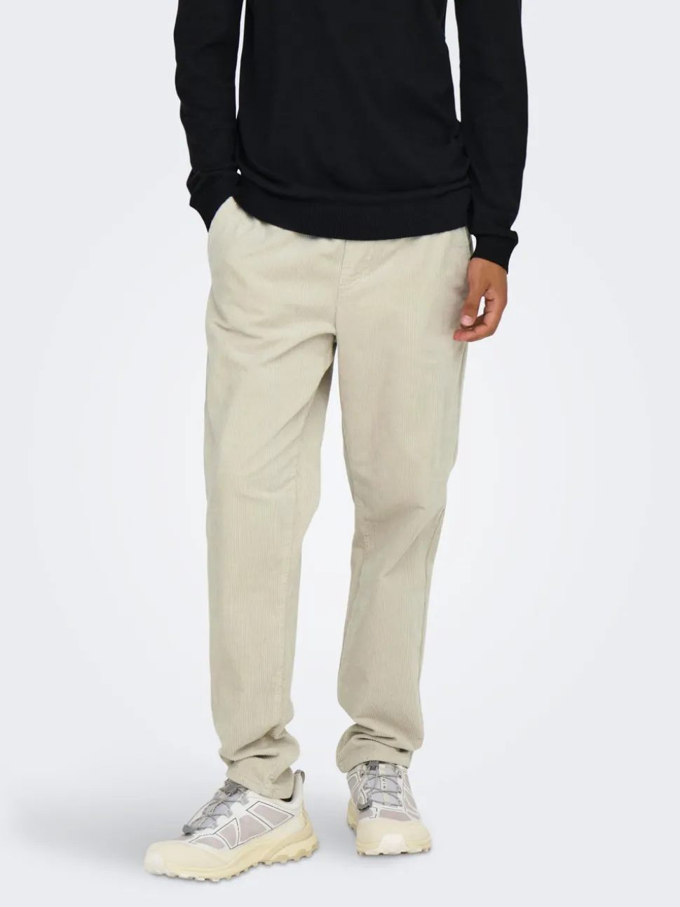 ONSLINUS Cordfløyelsbukser med tapered fit