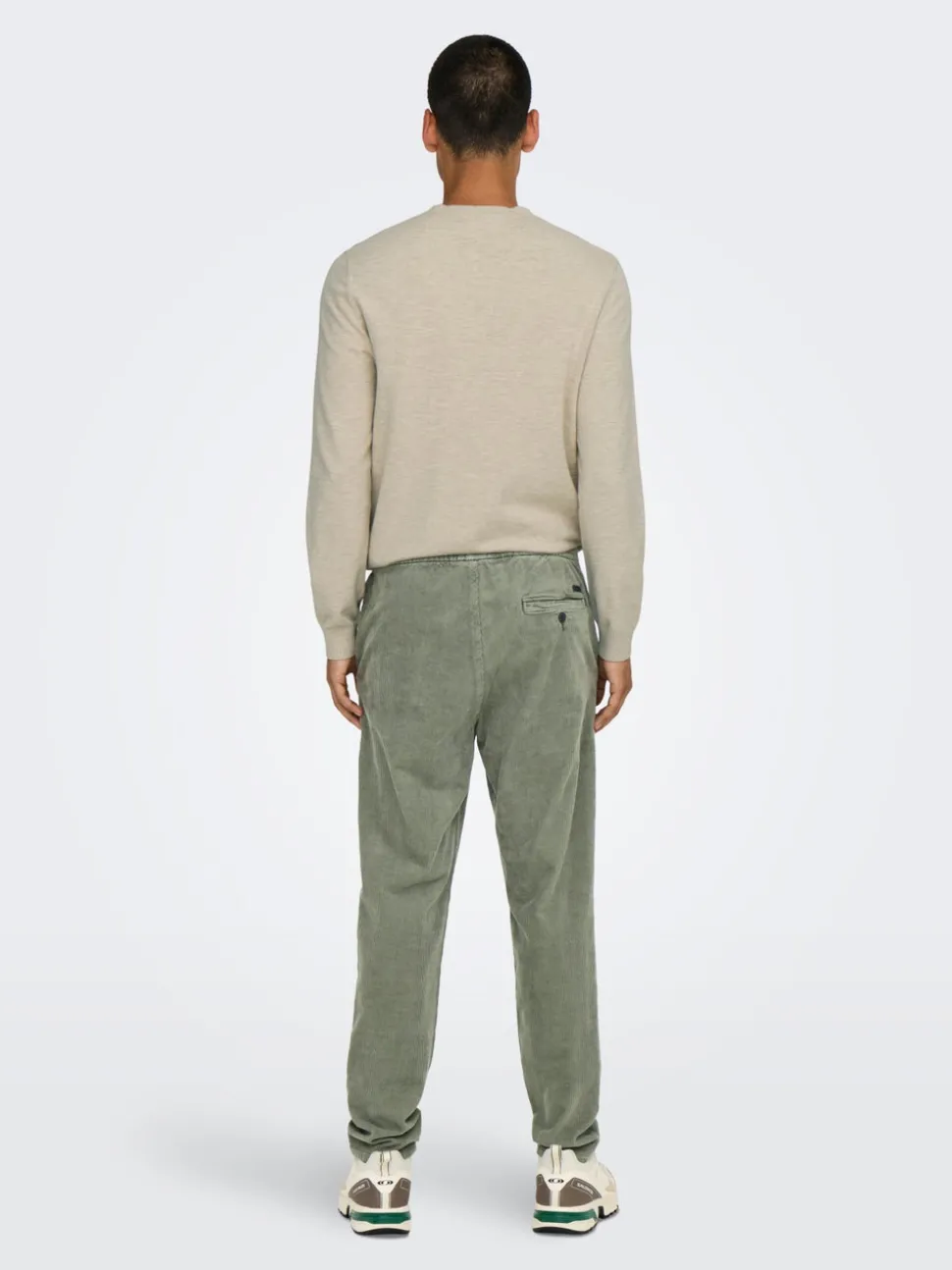 ONSLINUS Cordfløyelsbukser med tapered fit
