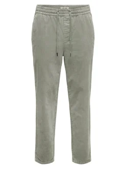 ONSLINUS Cordfløyelsbukser med tapered fit