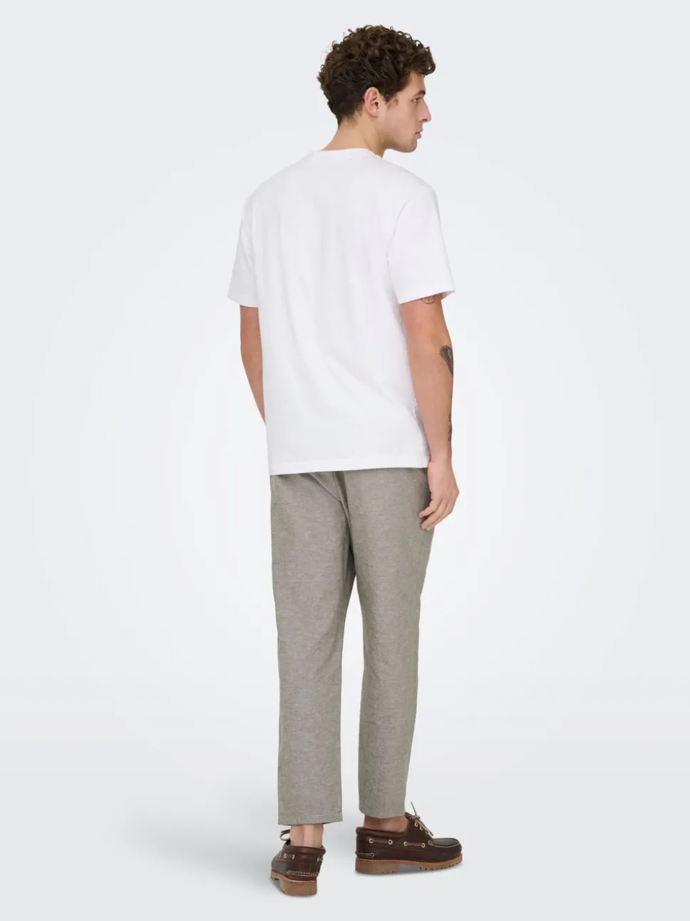 ONSLINUS Tapered Fit Lin Joggebukse