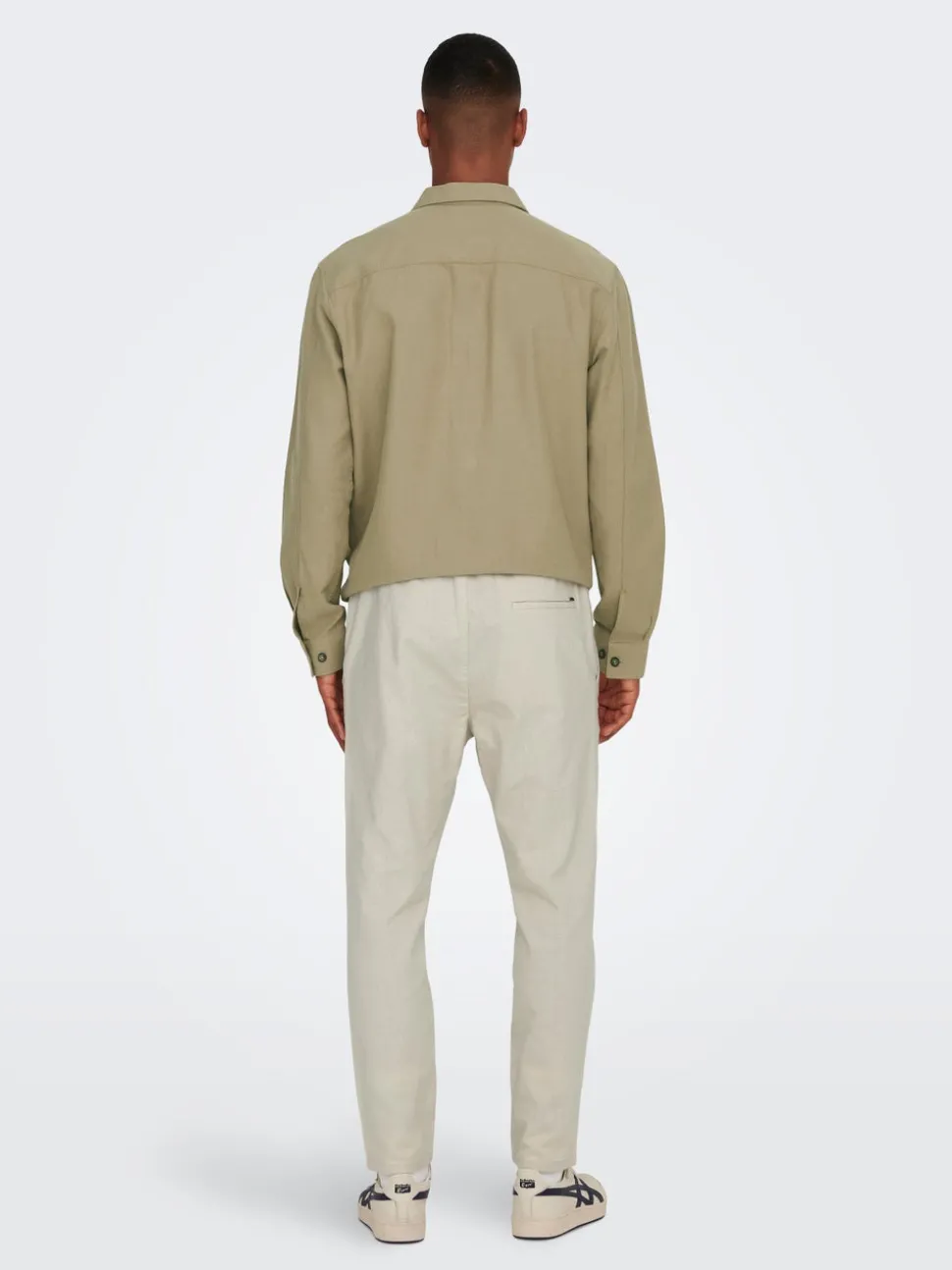 ONSLINUS Tapered Fit Lin Joggebukse