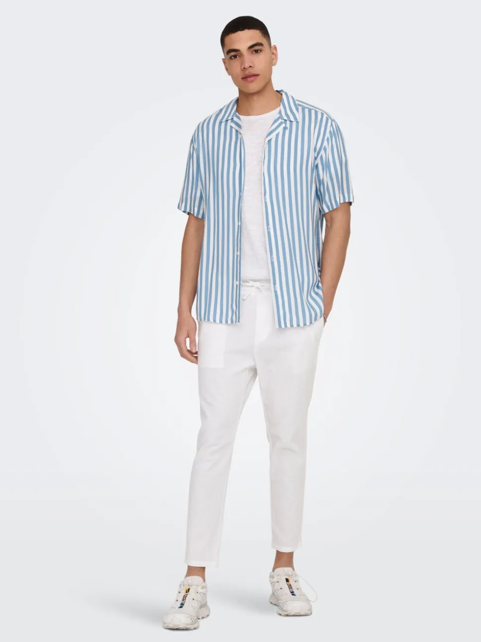 ONSLINUS Tapered Fit Lin Joggebukse