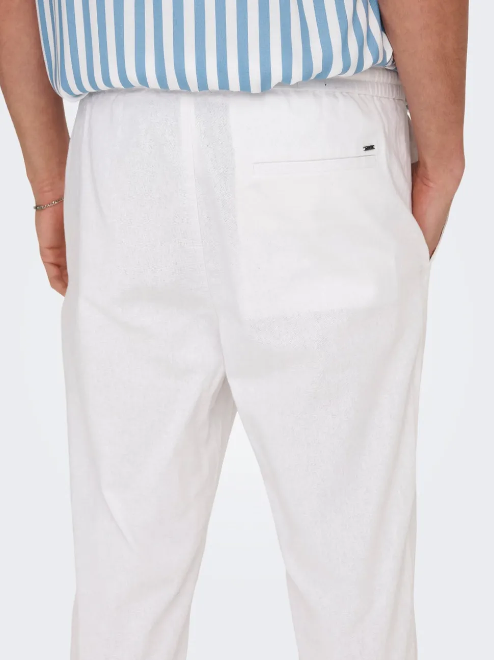 ONSLINUS Tapered Fit Lin Joggebukse