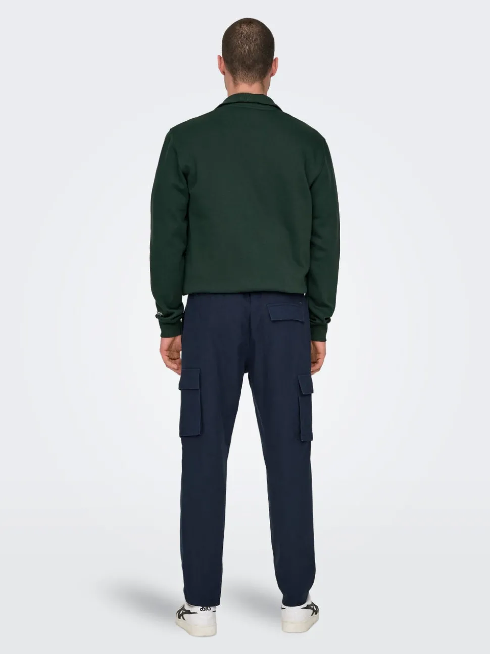 ONSLINUS Tapered Fit Lin Cargobukse