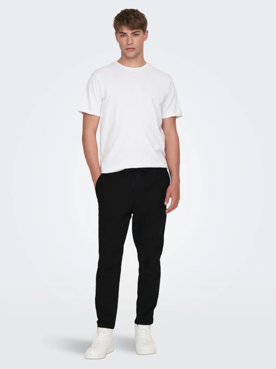 ONSLINUS Tapered Fit Lin Joggebukse