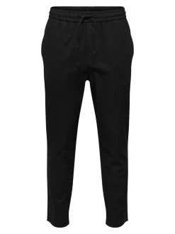 ONSLINUS Tapered Fit Lin Joggebukse