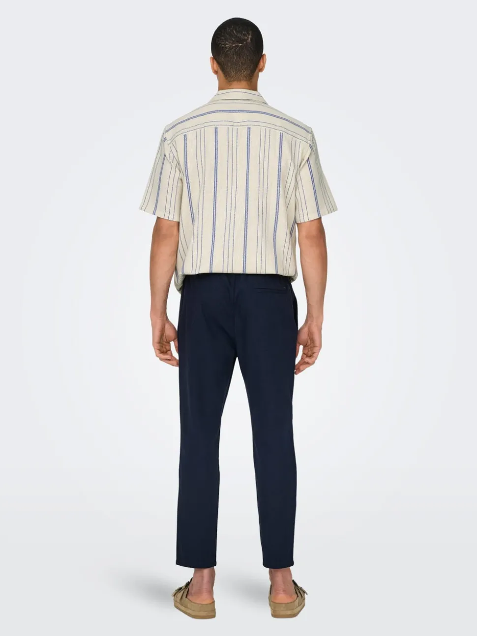 ONSLINUS Tapered Fit Lin Joggebukse