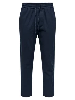 ONSLINUS Tapered Fit Lin Joggebukse