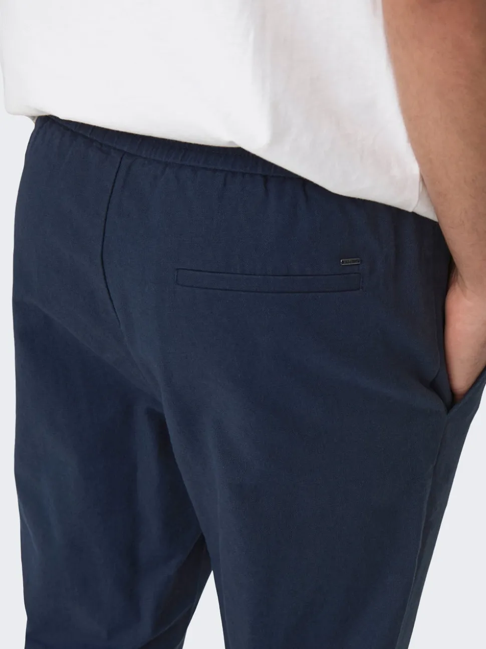 ONSLINUS Tapered Fit Lin Joggebukse