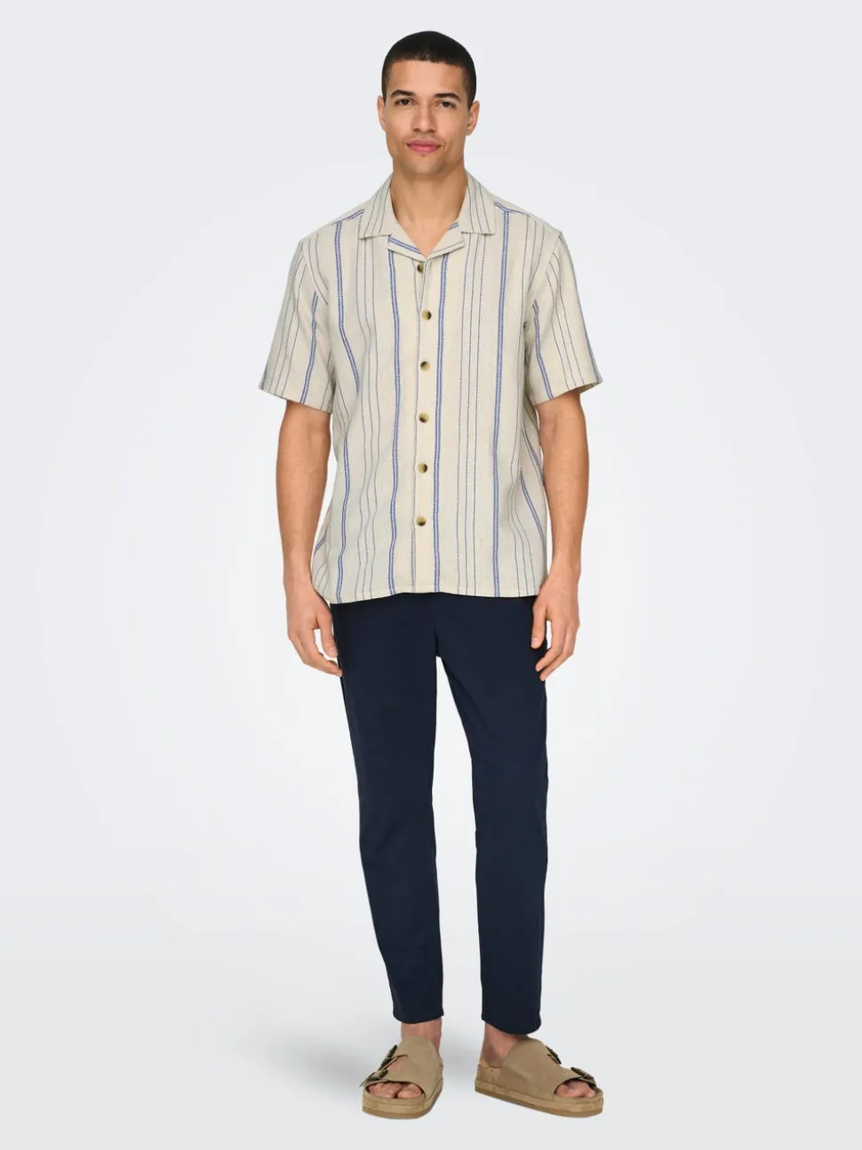 ONSLINUS Tapered Fit Lin Joggebukse