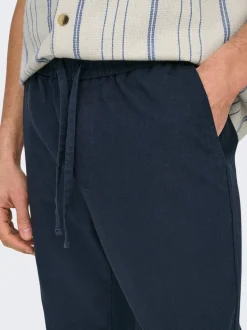 ONSLINUS Tapered Fit Lin Joggebukse