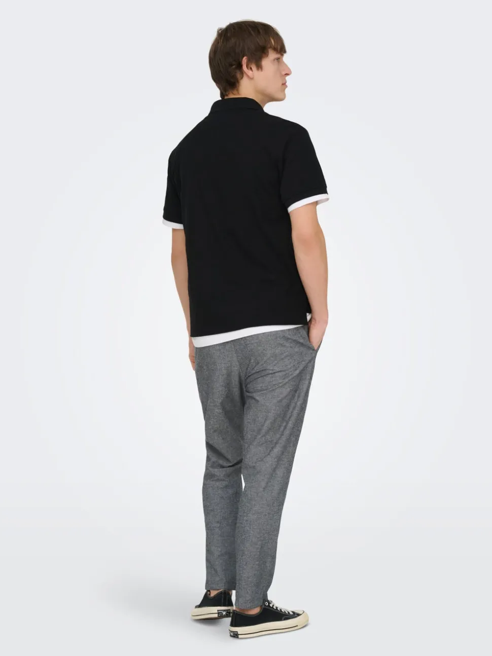 ONSLINUS Tapered Fit Lin Joggebukse