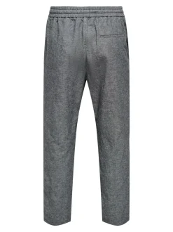 ONSLINUS Tapered Fit Lin Joggebukse
