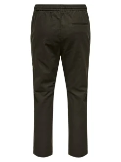 ONSLINUS Tapered Fit Lin Joggebukse