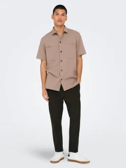 ONSLINUS Tapered Fit Lin Joggebukse