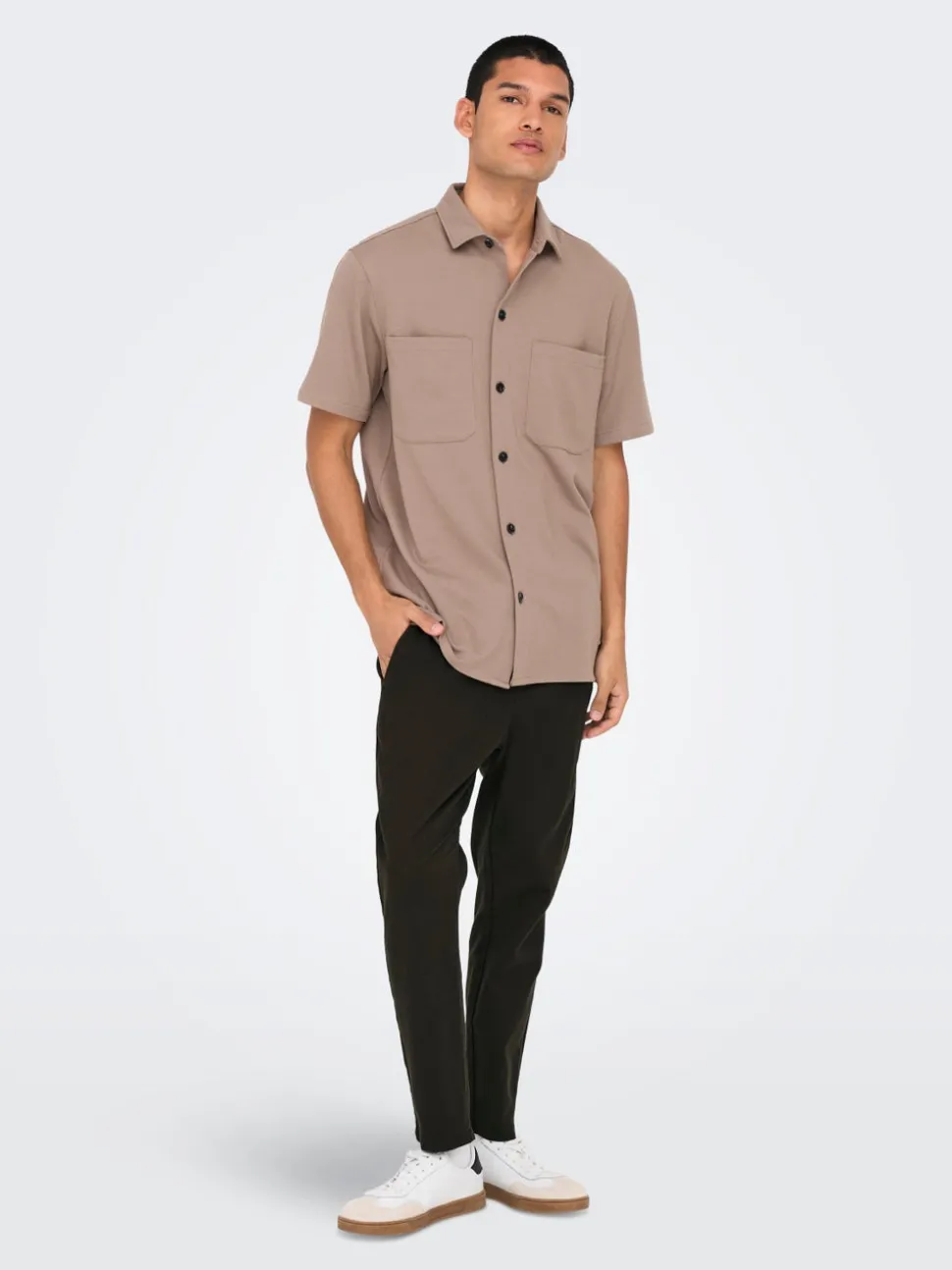 ONSLINUS Tapered Fit Lin Joggebukse