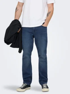 ONSLOOM Middels høyt snitt Slim Fit Jeans