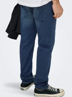 ONSLOOM Middels høyt snitt Slim Fit Jeans