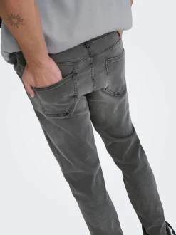 ONSLOOM Middels høyt snitt Slim Fit Jeans