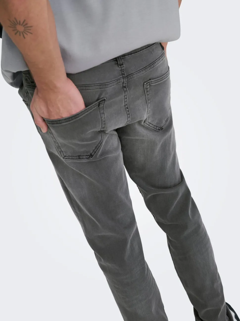 ONSLOOM Middels høyt snitt Slim Fit Jeans