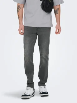 ONSLOOM Middels høyt snitt Slim Fit Jeans