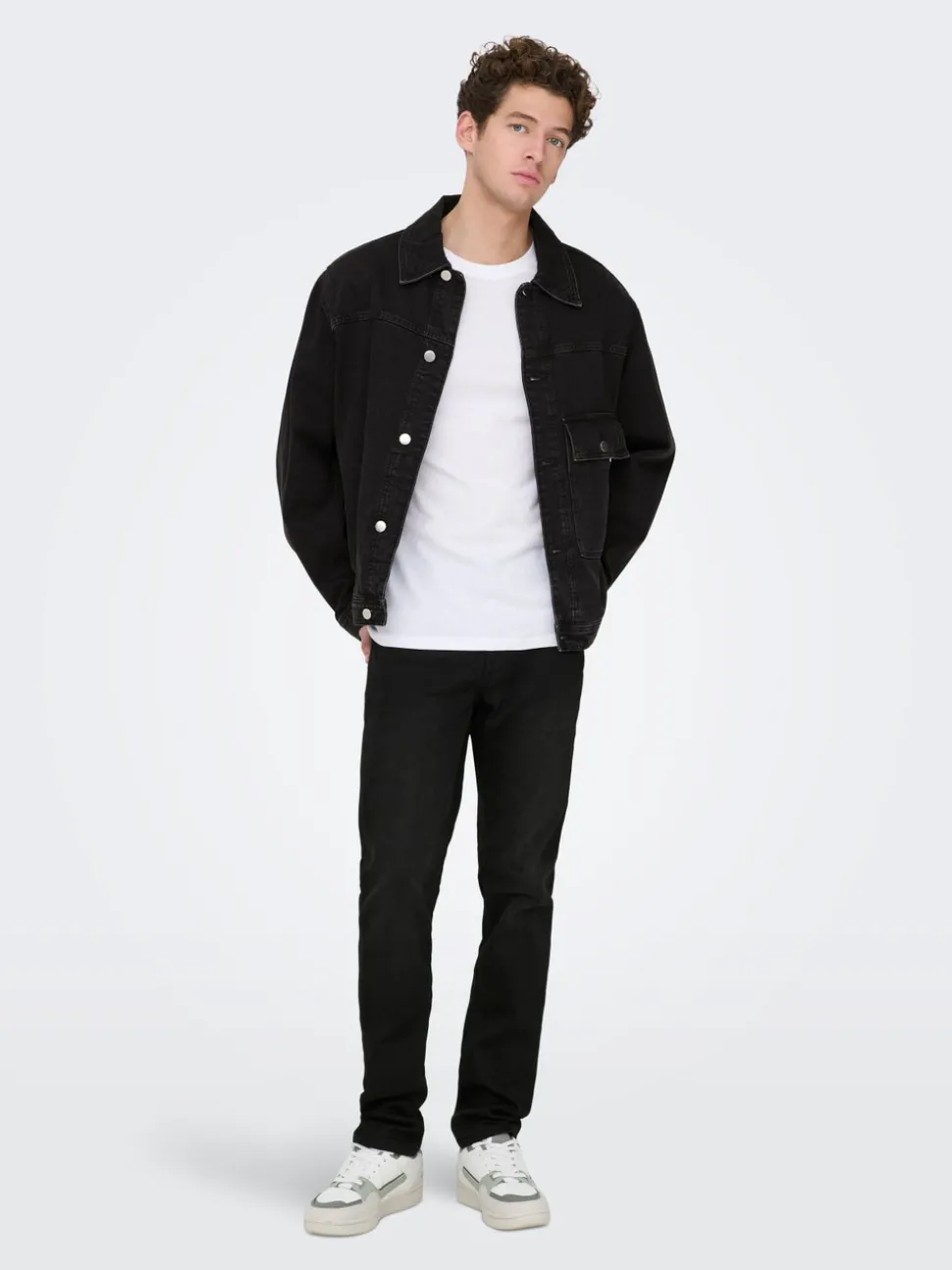 ONSLOOM Middels høyt snitt Slim Fit Jeans