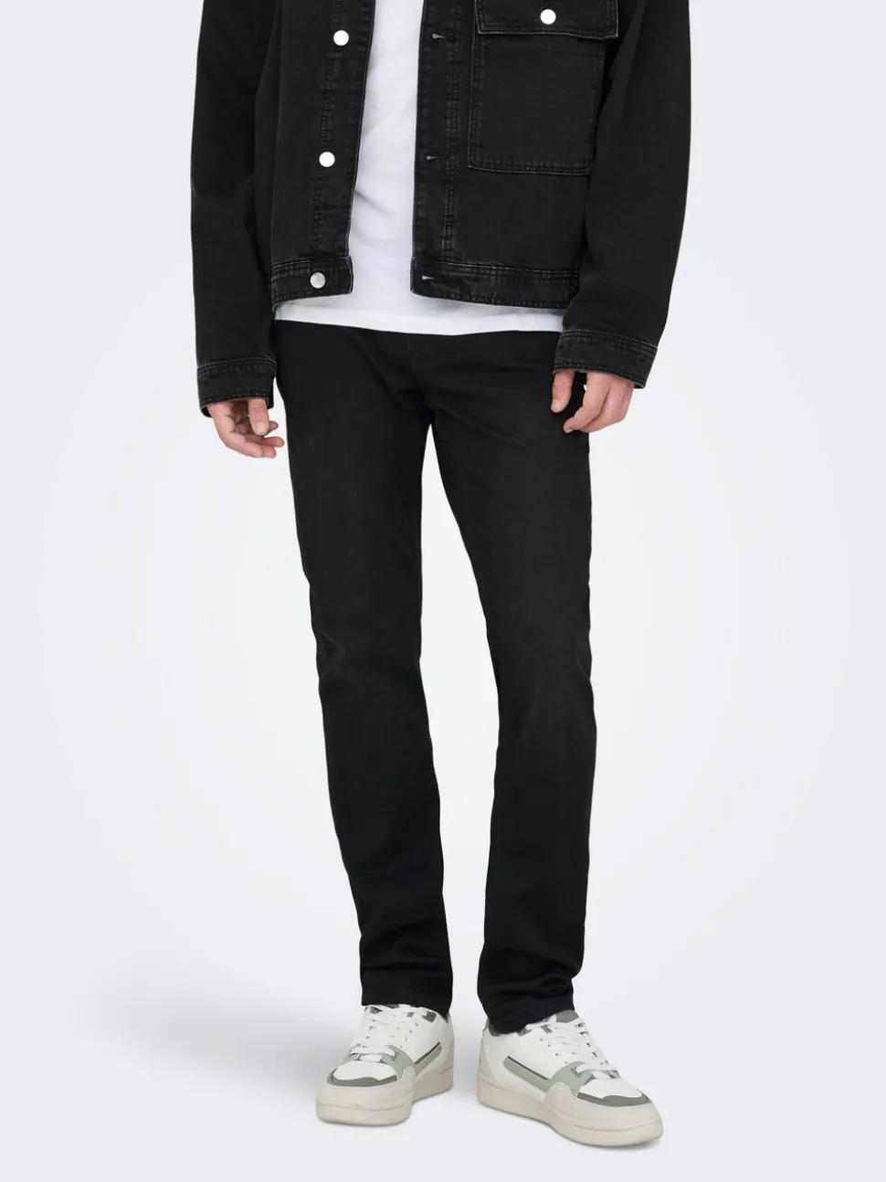 ONSLOOM Middels høyt snitt Slim Fit Jeans
