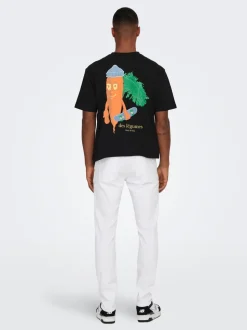 ONSLOOM Middels høyt snitt Slim Fit Jeans