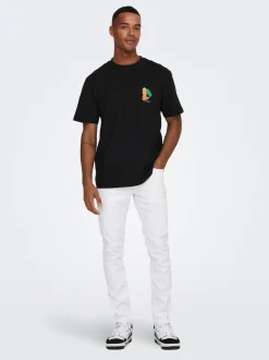ONSLOOM Middels høyt snitt Slim Fit Jeans