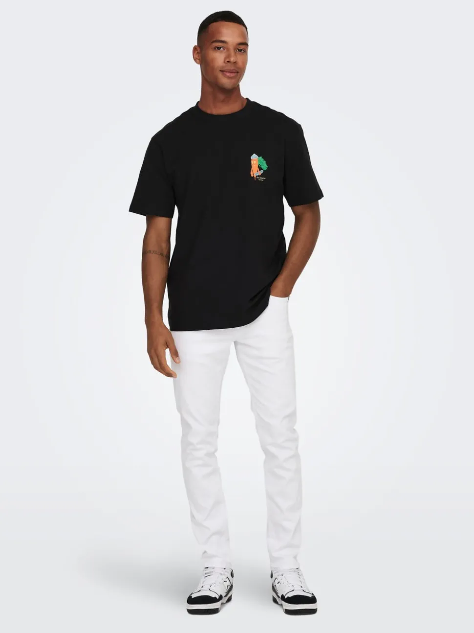 ONSLOOM Middels høyt snitt Slim Fit Jeans