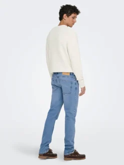 ONSLOOM Middels høyt snitt Slim Fit Jeans