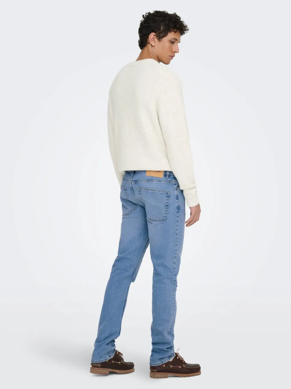 ONSLOOM Middels høyt snitt Slim Fit Jeans