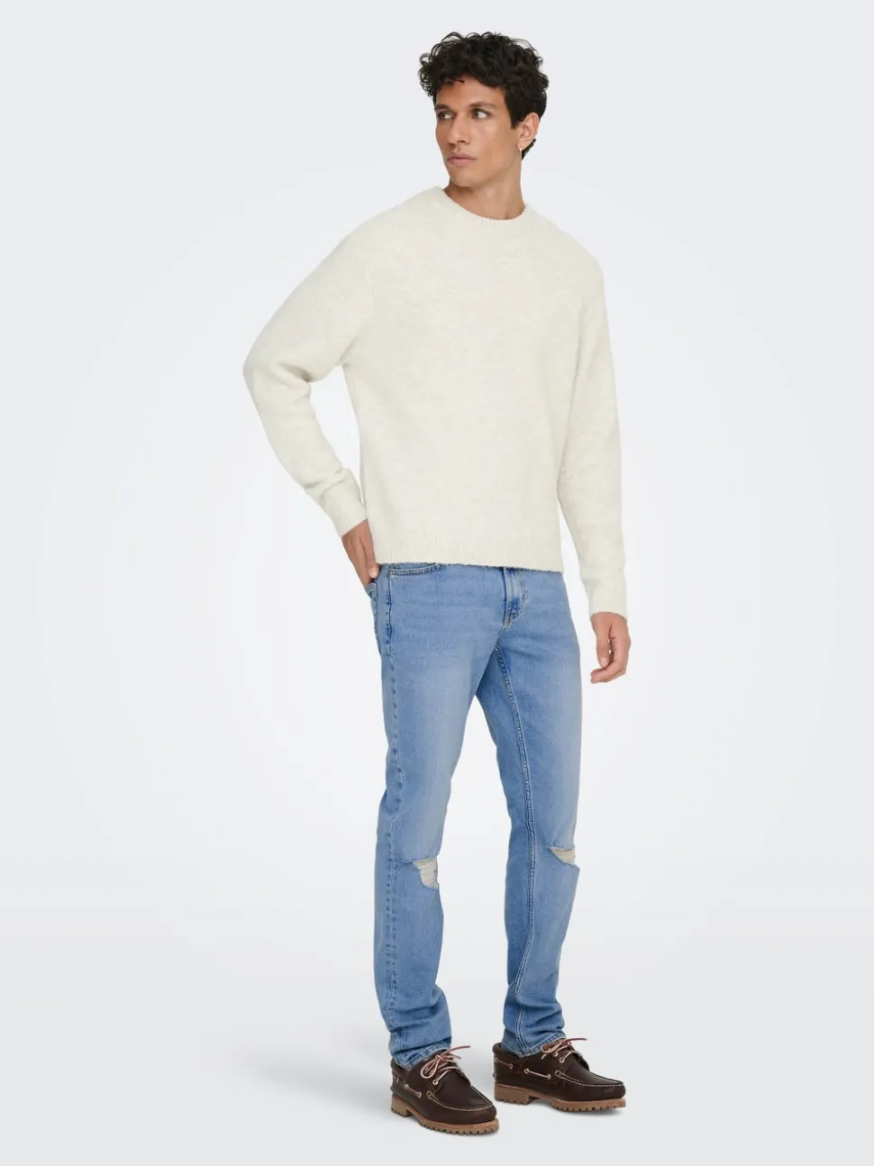 ONSLOOM Middels høyt snitt Slim Fit Jeans