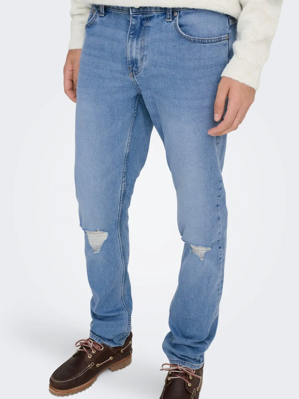 ONSLOOM Middels høyt snitt Slim Fit Jeans