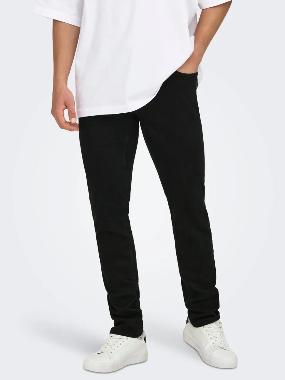ONSLOOM Middels høyt snitt Slim Fit Jeans