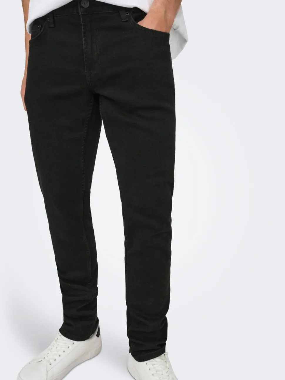 ONSLOOM Middels høyt snitt Slim Fit Jeans