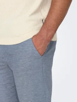 ONSMARK Tapered Fit Lin Chinobukse