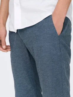 ONSMARK Tapered Fit Lin Chinobukse
