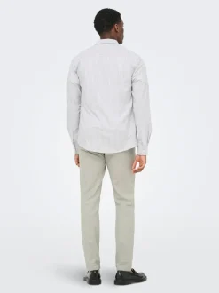 ONSMARK Tapered Fit Lin Chinobukse