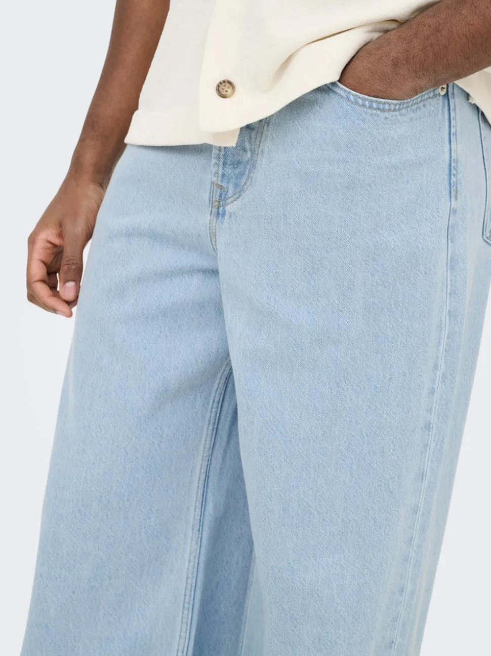ONSREMI Middels høyt snitt Wide Leg Fit Jeans