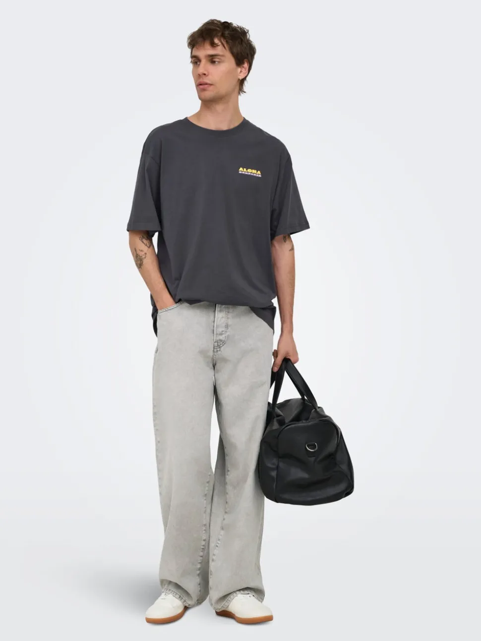 ONSREMI Middels høyt snitt Wide Leg Fit Jeans