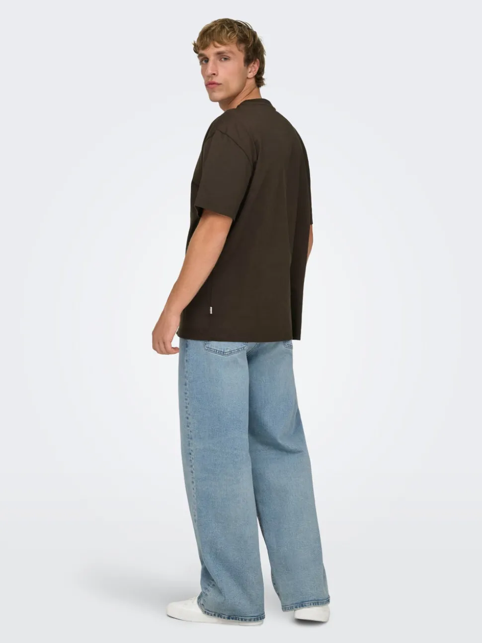 ONSREMI Middels høyt snitt Wide Leg Fit Stretch Jeans