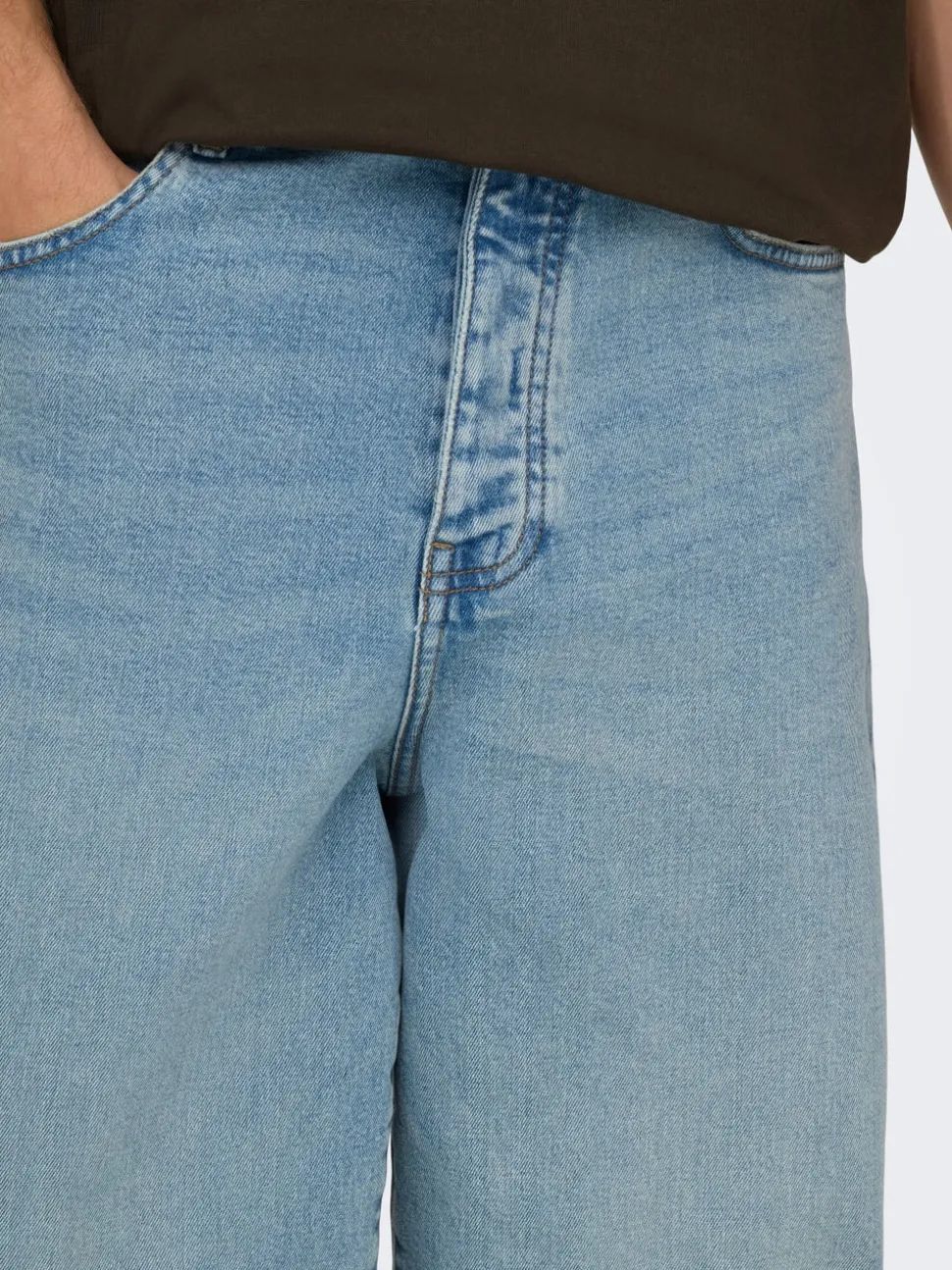 ONSREMI Middels høyt snitt Wide Leg Fit Stretch Jeans