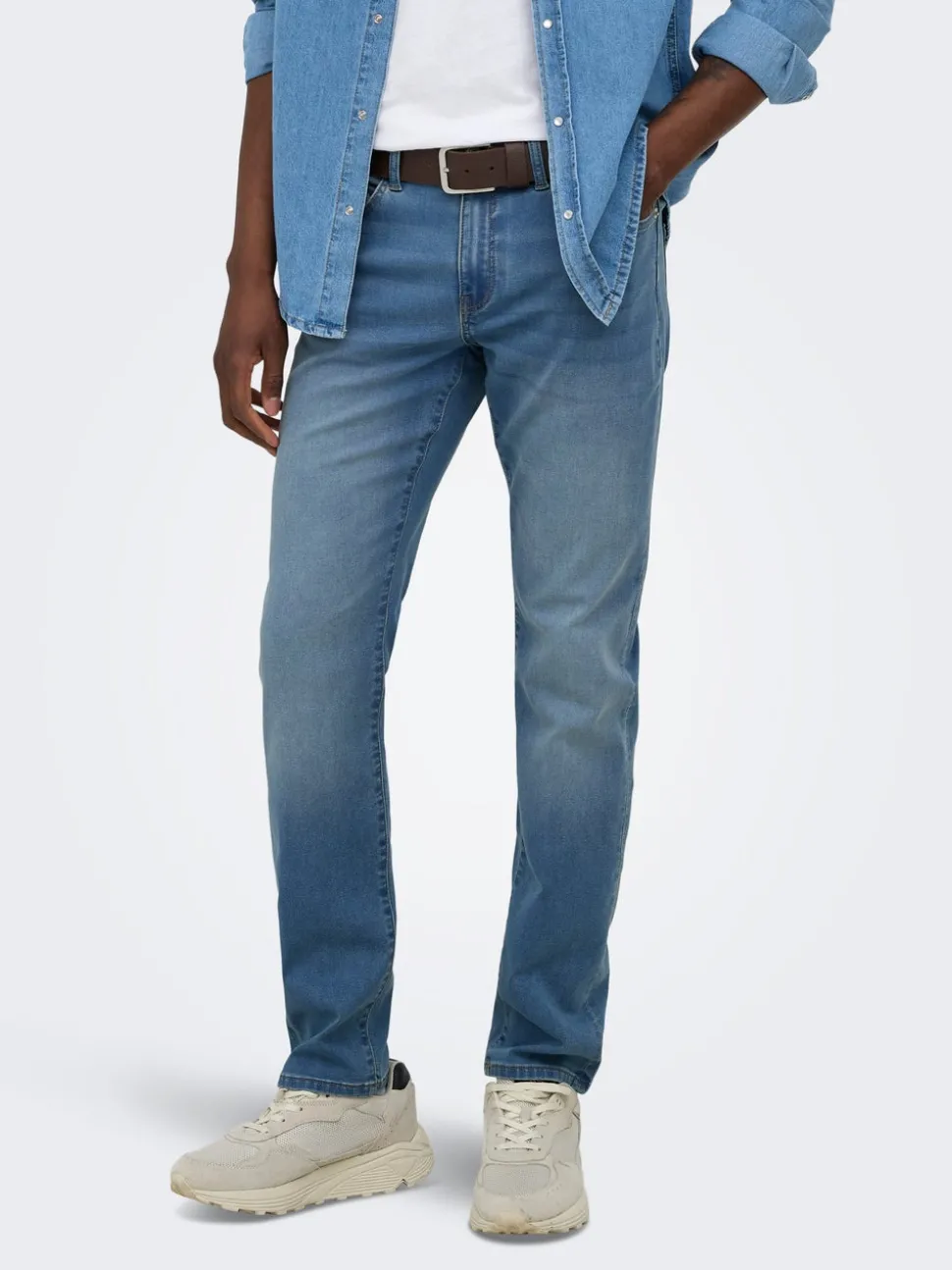 ONSWEFT Middels høyt snitt Regular Fit Jeans