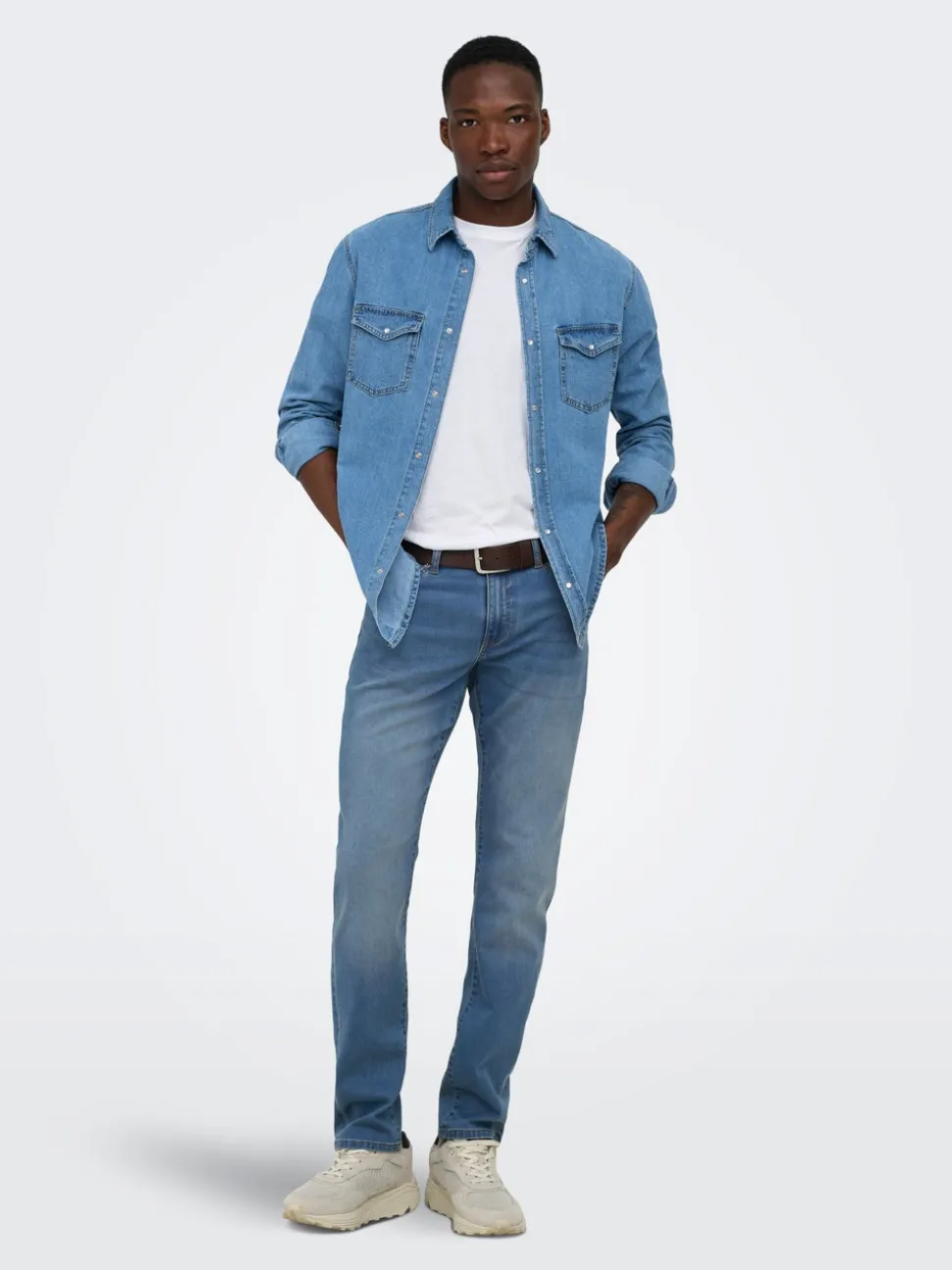 ONSWEFT Middels høyt snitt Regular Fit Jeans