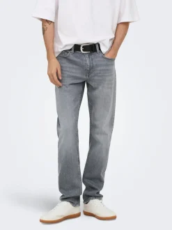 ONSWOLF Middels høyt snitt Regular Fit Jeans